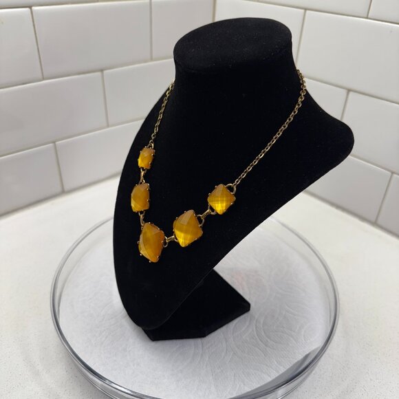 Gorgeous Butterscotch Faceted Acrylic Necklace - Picture 4 of 6